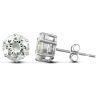 9ct White Gold Claw Set Cubic Zirconia Studs