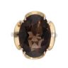 9ct Yellow Gold Smokey Quartz Single Stone Ring