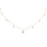 9ct Yellow and White Gold Diamond Circles Necklace