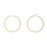 9ct Yellow Gold Twist Hoop Earrings