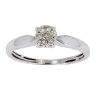 9ct White Gold 0.09cts Diamond Cluster Ring by Anya Belle