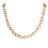 9ct Yellow Gold Patterned and Plain Belcher Chain 28"