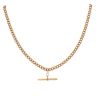 9ct Yellow Gold Albert And T-bar Chain 18"