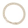 9ct Yellow Gold Double Curb Bracelet 8"
