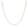 9ct Yellow Gold Square Curb Chain 18"
