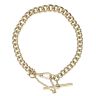9ct Yellow Gold Albert T-Bar Bracelet 8"