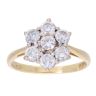 18ct Yellow Gold 1.03ct Diamond Cluster Ring