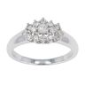 9ct White Gold 0.50ct Diamond Cluster Ring by Anya Belle