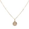 18ct Yellow Gold Our Lady Pendant And Belcher Chain 16"