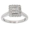 9ct White Gold 0.55ct Diamond Cluster Ring