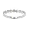 9ct White Gold 0.17ct Diamond Half Eternity Ring by Anya Belle