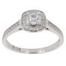 9ct White Gold 0.35ct Brilliant Cut Diamond Cluster Ring