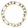 9ct Yellow Gold Figaro Bracelet 8.5"