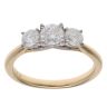 18ct Yellow Gold 1.00ct Diamond Trilogy Ring