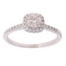 18ct White Gold 0.65ct Diamond Halo Ring