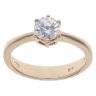 9ct Yellow Gold Cubic Zirconia Single Stone Ring