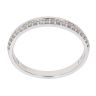 18ct White Gold 0.16ct Brilliant Cut Diamond Half Eternity Ring