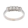 18ct White Gold 0.50ct Brilliant Cut Diamond Five Stone Ring