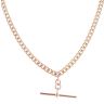 9ct Rose Gold Albert T-Bar Chain 20"