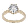 9ct Yellow Gold Cubic Zirconia Single Stone Ring