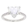 Platinum 2.70ct Heart Cut Diamond Solitaire Ring