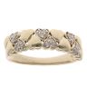 9ct Yellow Gold 0.10ct Diamond Heart Ring