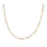 9ct Yellow Gold Figaro Chain 34"