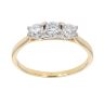 18ct Yellow Gold 0.75ct Brilliant Cut Diamond Trilogy Ring