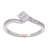 9ct White Gold 0.25ct Diamond Cluster Ring