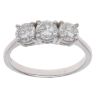 18ct White Gold 1.10ct Diamond Trilogy Ring