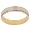 18ct Yellow And White Gold 4.9mm Wedding Band