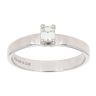 9ct White Gold 0.25ct Diamond Emerald Cut Solitaire Ring