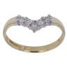 18ct Yellow Gold 0.25ct Brilliant Cut Diamond Wishbone Ring