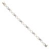 9ct Yellow Gold 0.10ct Brilliant Cut Diamond Fancy Bracelet 7"