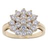 9ct Yellow Gold Cubic Zirconia Cluster Ring