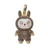 14ct Yellow Gold Brown Gemstone Bunny Pendant