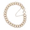 9ct Yellow Gold Rollerball Inspired Bracelet and Safety Chain 8"