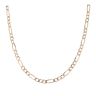 9ct Yellow Gold Figaro Chain 18"
