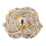 9ct Yellow Gold Cubic Zirconia Knot Ring