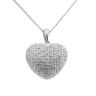 9ct White Gold 0.25ct Diamond Pendant And Chain 16"