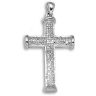 9ct White Gold 0.25ct Diamond Cross Pendant