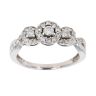 18ct White Gold 0.50ct Brilliant Cut Diamond Cluster Ring