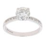 9ct White Gold Cubic Zirconia Solitaire Ring