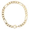18ct Yellow Gold Figaro Bracelet 8.5"