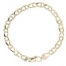 9ct Yellow Gold Anchor Bracelet 8.5"