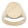 9ct Yellow Gold Patterned Signet Ring
