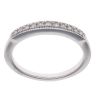 9ct White Gold 0.06ct Diamond Half Eternity Ring