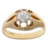 18ct Yellow Gold 0.50ct Diamond Signet Ring
