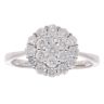 9ct White Gold Brilliant Cut 1.00ct Diamond Cluster Ring