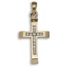 9 Carat Yellow Gold 0.12pts Channel Set Cross